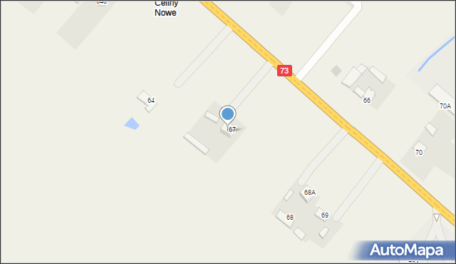 Celiny, Celiny, 67a, mapa Celiny