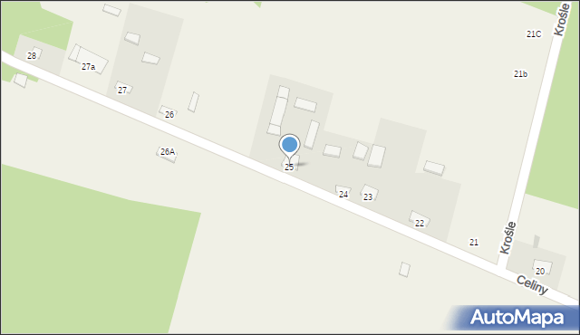 Celiny, Celiny, 25, mapa Celiny