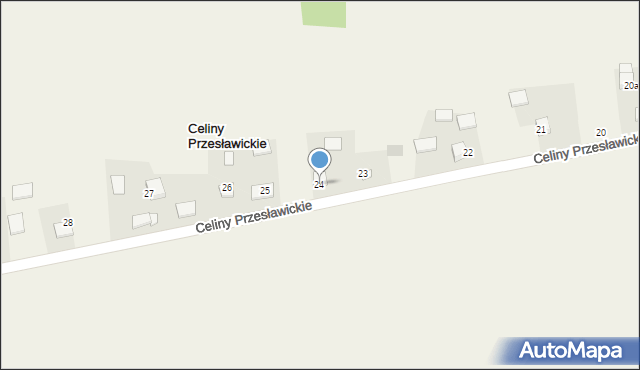 Celiny Przesławickie, Celiny Przesławickie, 24, mapa Celiny Przesławickie