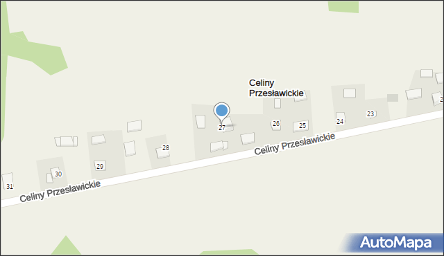 Celiny Przesławickie, Celiny Przesławickie, 27, mapa Celiny Przesławickie