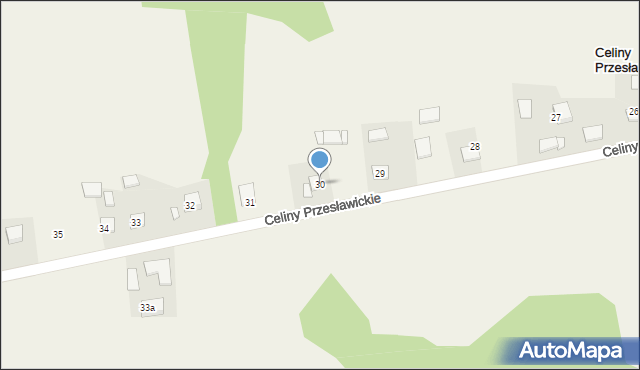 Celiny Przesławickie, Celiny Przesławickie, 30, mapa Celiny Przesławickie