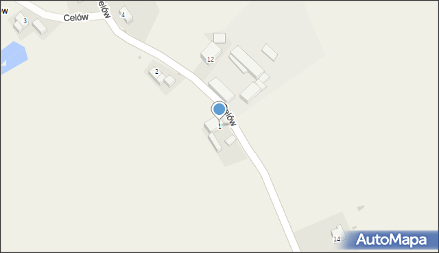 Celów, Celów, 1, mapa Celów