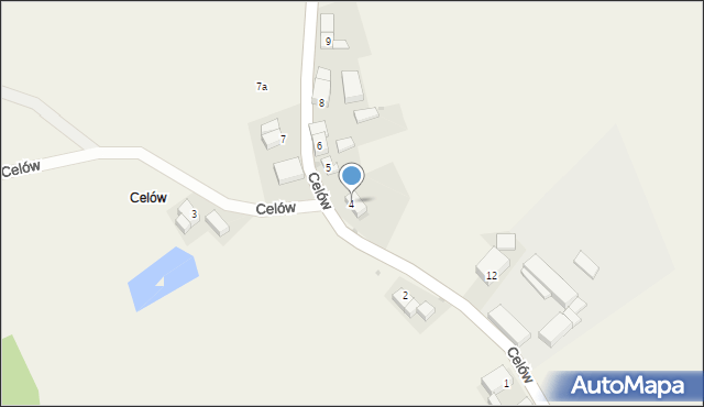Celów, Celów, 4, mapa Celów