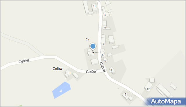 Celów, Celów, 7, mapa Celów