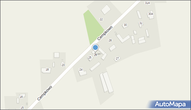Cempkowo, Cempkowo, 26, mapa Cempkowo