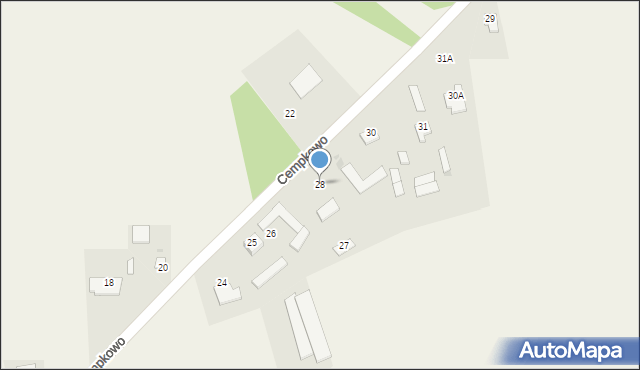 Cempkowo, Cempkowo, 28, mapa Cempkowo