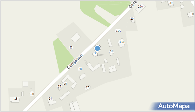 Cempkowo, Cempkowo, 30b, mapa Cempkowo