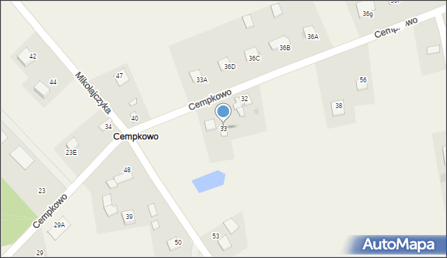 Cempkowo, Cempkowo, 33, mapa Cempkowo