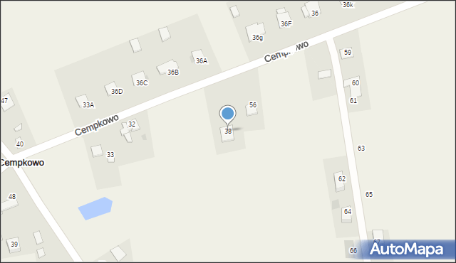 Cempkowo, Cempkowo, 38, mapa Cempkowo