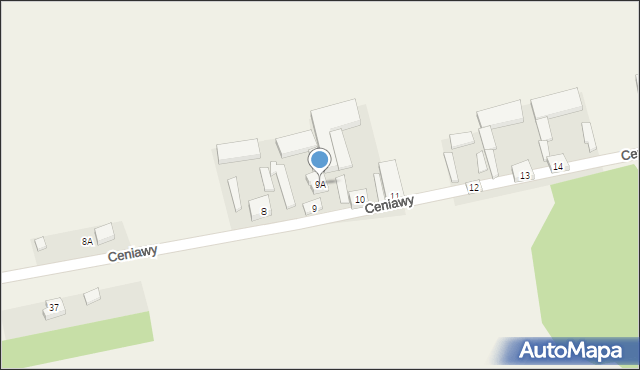 Ceniawy, Ceniawy, 9A, mapa Ceniawy