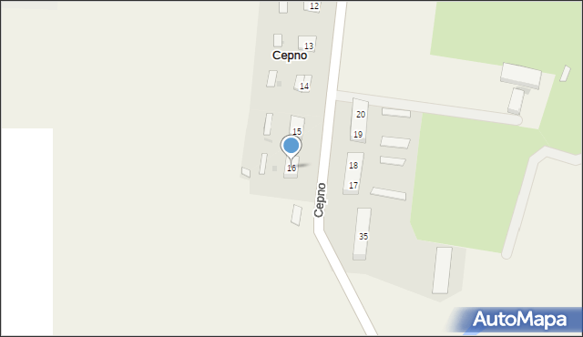 Cepno, Cepno, 16, mapa Cepno