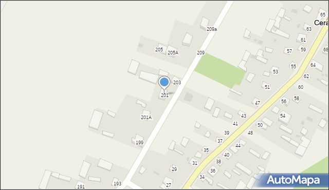 Ceranów, Ceranów, 201, mapa Ceranów