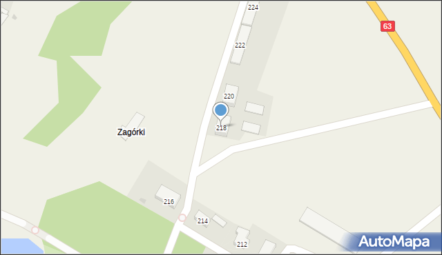 Ceranów, Ceranów, 218, mapa Ceranów