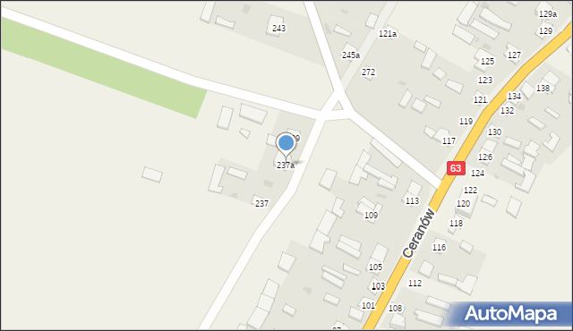 Ceranów, Ceranów, 237a, mapa Ceranów