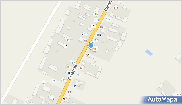 Ceranów, Ceranów, 98, mapa Ceranów