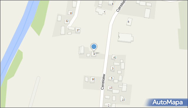 Cerekiew, Cerekiew, 4, mapa Cerekiew