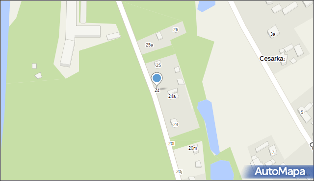 Cesarka, Cesarka, 24, mapa Cesarka