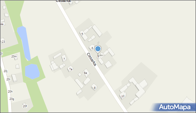 Cesarka, Cesarka, 9, mapa Cesarka
