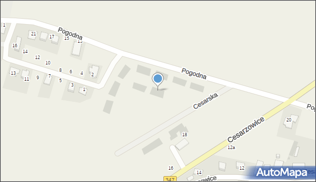 Cesarzowice, Cesarska, 1, mapa Cesarzowice
