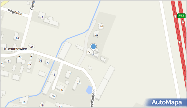 Cesarzowice, Cesarzowice, 2, mapa Cesarzowice