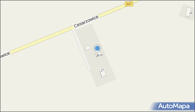 Cesarzowice, Cesarzowice, 25, mapa Cesarzowice