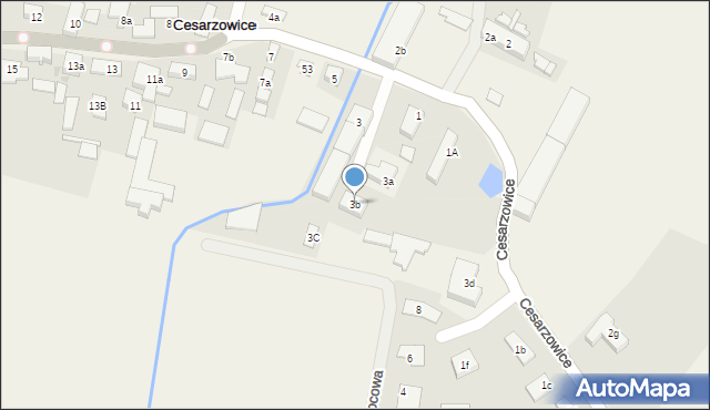 Cesarzowice, Cesarzowice, 3b, mapa Cesarzowice