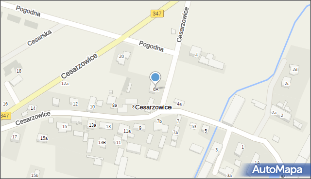 Cesarzowice, Cesarzowice, 6A, mapa Cesarzowice