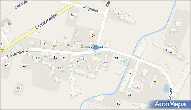 Cesarzowice, Cesarzowice, 7b, mapa Cesarzowice