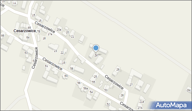Cesarzowice, Cesarzowice, 24, mapa Cesarzowice