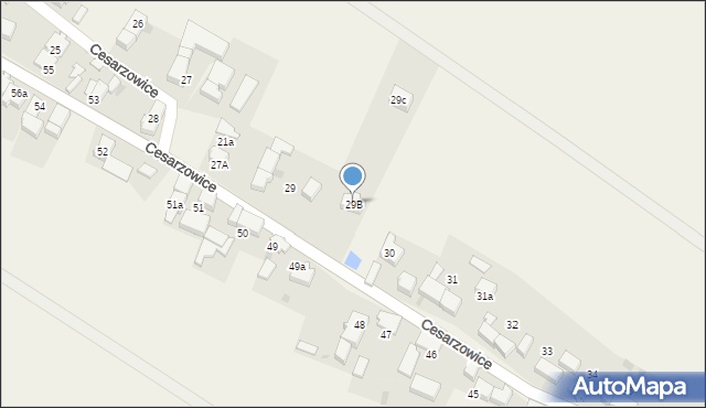 Cesarzowice, Cesarzowice, 29B, mapa Cesarzowice