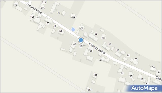 Cesarzowice, Cesarzowice, 47, mapa Cesarzowice
