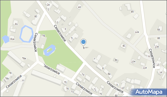 Cesarzowice, Cesarzowice, 6, mapa Cesarzowice