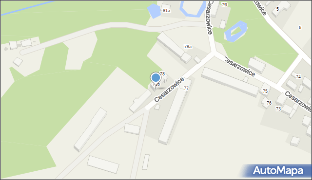 Cesarzowice, Cesarzowice, 78c, mapa Cesarzowice