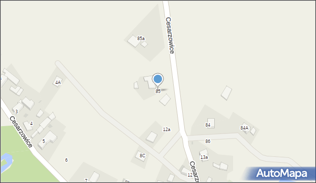 Cesarzowice, Cesarzowice, 85, mapa Cesarzowice