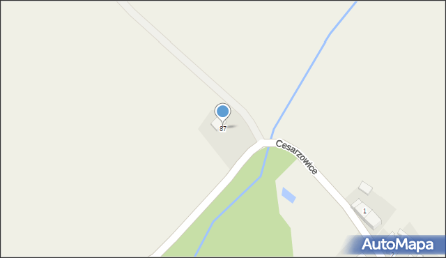 Cesarzowice, Cesarzowice, 87, mapa Cesarzowice