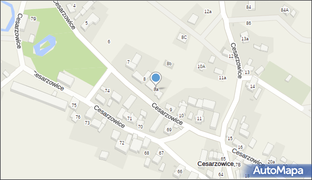 Cesarzowice, Cesarzowice, 8a, mapa Cesarzowice
