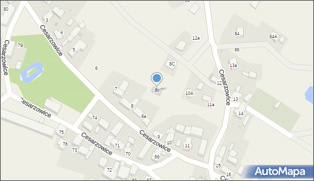 Cesarzowice, Cesarzowice, 8b, mapa Cesarzowice