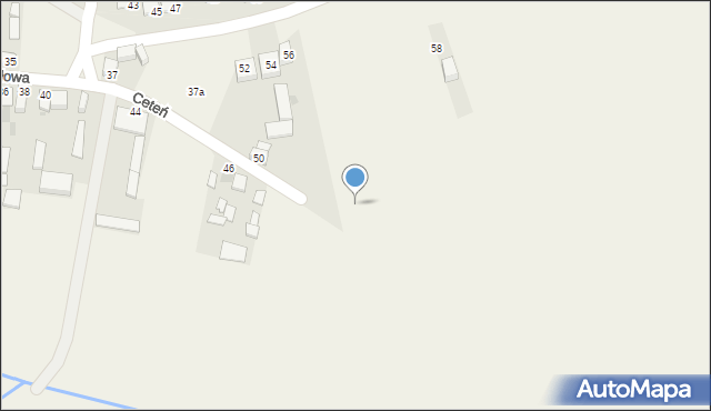 Ceteń, Ceteń, 50a, mapa Ceteń