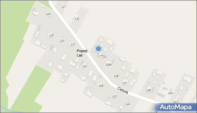 Cetula, Cetula, 111a, mapa Cetula