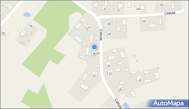 Cetula, Cetula, 25, mapa Cetula