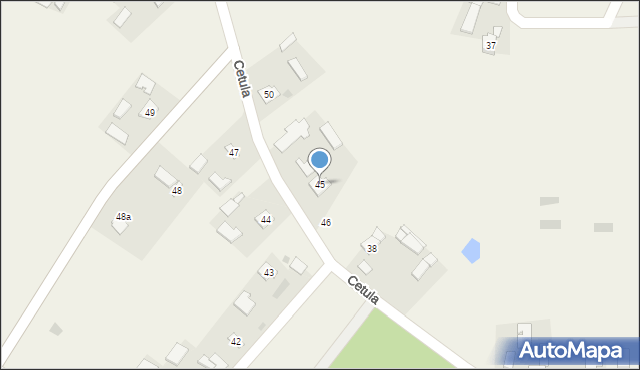Cetula, Cetula, 45, mapa Cetula