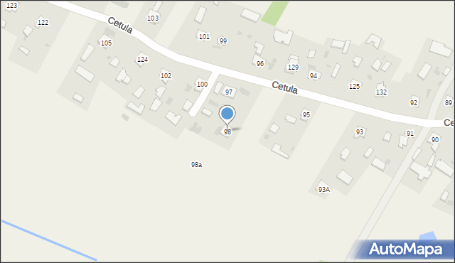Cetula, Cetula, 98, mapa Cetula