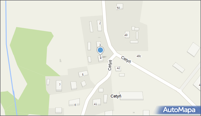 Cetyń, Cetyń, 4, mapa Cetyń