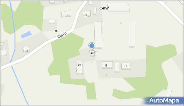 Cetyń, Cetyń, 40, mapa Cetyń