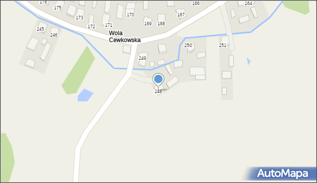 Cewków, Cewków, 248, mapa Cewków