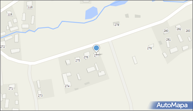 Cewków, Cewków, 277, mapa Cewków
