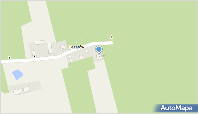 Cezarów, Cezarów, 2, mapa Cezarów