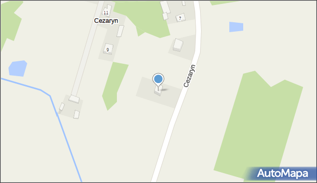 Cezaryn, Cezaryn, 7c, mapa Cezaryn