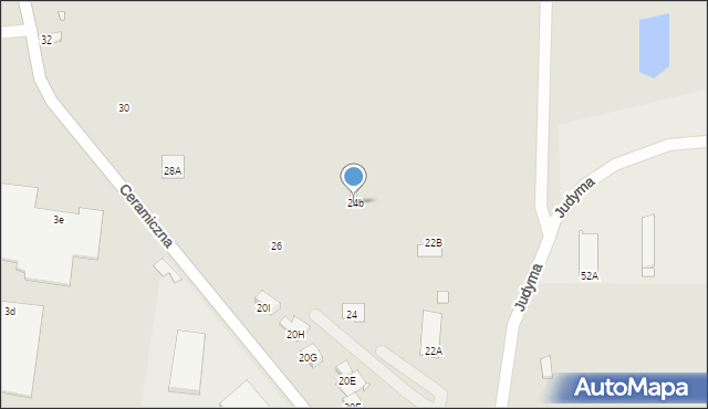 Chełm, Ceramiczna, 24b, mapa Chełma