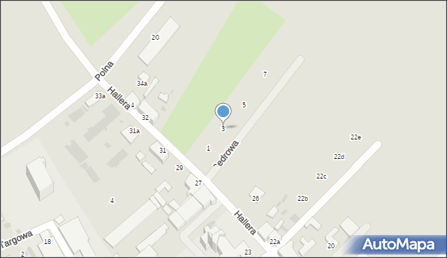 Chełmża, Cedrowa, 3, mapa Chełmża